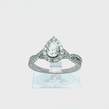Load and play video in Gallery viewer, 14kt White Gold Diamond Engagement Ring
