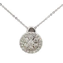 Load image into Gallery viewer, 14kt White Gold  Diamond Pendant
