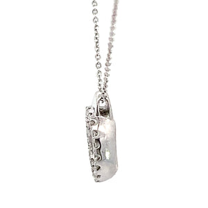 14kt White Gold  Diamond Pendant