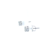 Load image into Gallery viewer, 14kt  White Diamond Earrings
