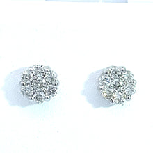 Load image into Gallery viewer, 14kt White Gold Diamond Earrings

