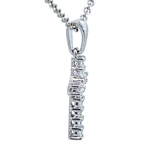 Load image into Gallery viewer, 14kt White Gold Diamond Cross Pendant

