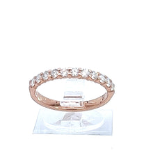 Load image into Gallery viewer, 14kt Rose Gold Diamond Anniversary Ring
