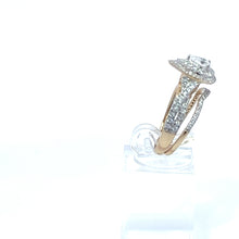 Load image into Gallery viewer, 14kt Yellow Gold Diamond Engagement Ring and Wedding Band
