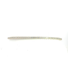 Load image into Gallery viewer, 14k  Yellow Gold Diamond Bangle Bracelet
