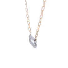 Load image into Gallery viewer, 14kt Two Tone  Gold  Diamond Pendant
