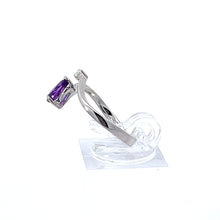 Load image into Gallery viewer, 14kt White Gold Amethyst Ring
