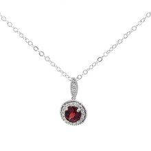 Load image into Gallery viewer, 14kt White Gold Diamond and Mozambique Garnet
