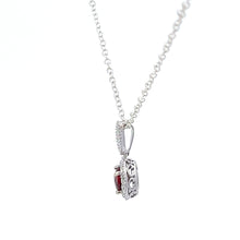 Load image into Gallery viewer, 14kt White Gold Diamond and Mozambique Garnet
