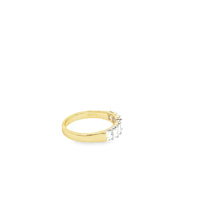 Load image into Gallery viewer, 14kt Gold Yellow Diamond Anniversary Ring
