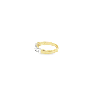 14kt Gold Yellow Diamond Anniversary Ring