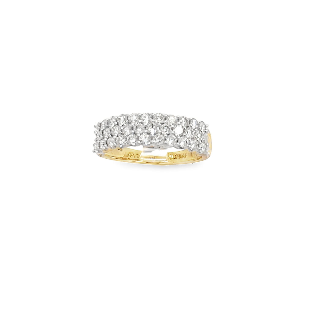 14kt  Yellow Gold Diamond Anniversary Ring