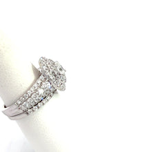 Load image into Gallery viewer, 14kt White Gold Diamond and Engagement Ring with Wedding Band
