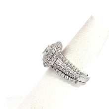 Load image into Gallery viewer, 14kt White Gold Diamond and Engagement Ring with Wedding Band
