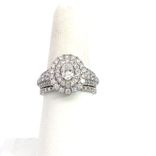 Load image into Gallery viewer, 14kt White Gold Diamond and Engagement Ring with Wedding Band
