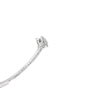 18kt White Gold Diamond Bangle Bracelet