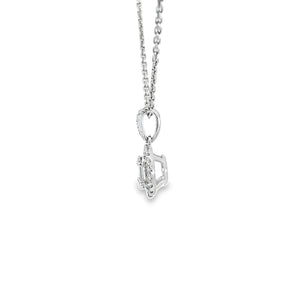 14kt White Gold Diamond Pendant