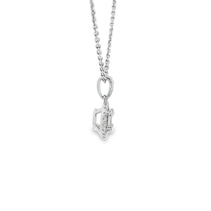 14kt White Gold Diamond Pendant