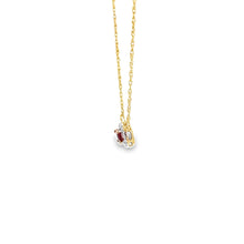 Load image into Gallery viewer, 14kt Yellow Gold Natural Ruby and Diamond Pendant
