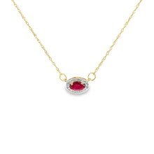 Load image into Gallery viewer, 14kt Yellow Gold Natural Ruby and Diamond Pendant
