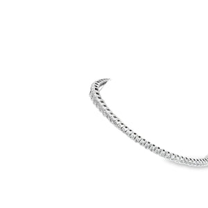 14kt White Gold Diamond Bangle Bracelet