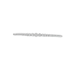 Load image into Gallery viewer, 14kt White Gold Diamond Bangle Bracelet
