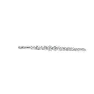 14kt White Gold Diamond Bangle Bracelet