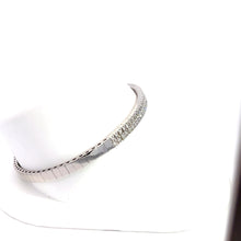 Load image into Gallery viewer, 14kt White Gold Diamond Bangle Bracelet
