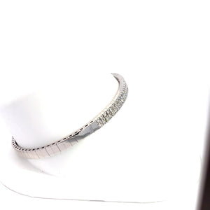 14kt White Gold Diamond Bangle Bracelet