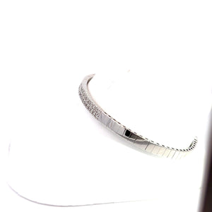 14kt White Gold Diamond Bangle Bracelet