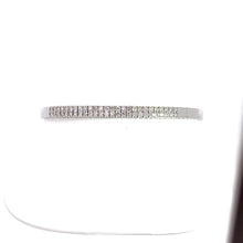 Load image into Gallery viewer, 14kt White Gold Diamond Bangle Bracelet
