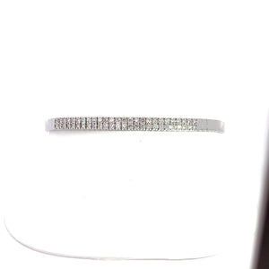 14kt White Gold Diamond Bangle Bracelet