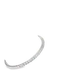 14kt White Gold Diamond Flex Bangle Bracelet