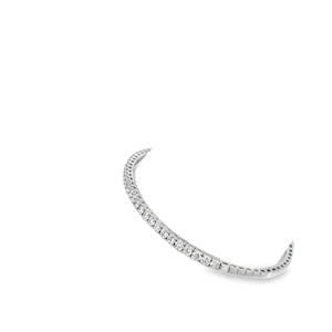 14kt White Gold Diamond Flex Bangle Bracelet