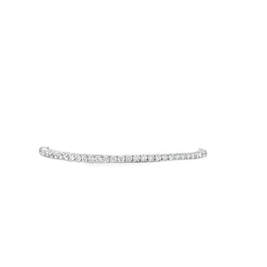 14kt White Gold Diamond Flex Bangle Bracelet