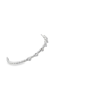 14kt White Gold Diamond Bangle Bracelet