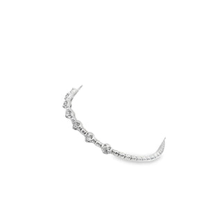 14kt White Gold Diamond Bangle Bracelet