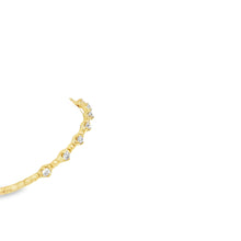 Load image into Gallery viewer, 14k  Yellow Gold Diamond Bangle Bracelet
