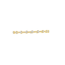 Load image into Gallery viewer, 14k  Yellow Gold Diamond Bangle Bracelet
