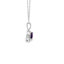 Load image into Gallery viewer, 14Kt White Gold and Amethyst Pendant
