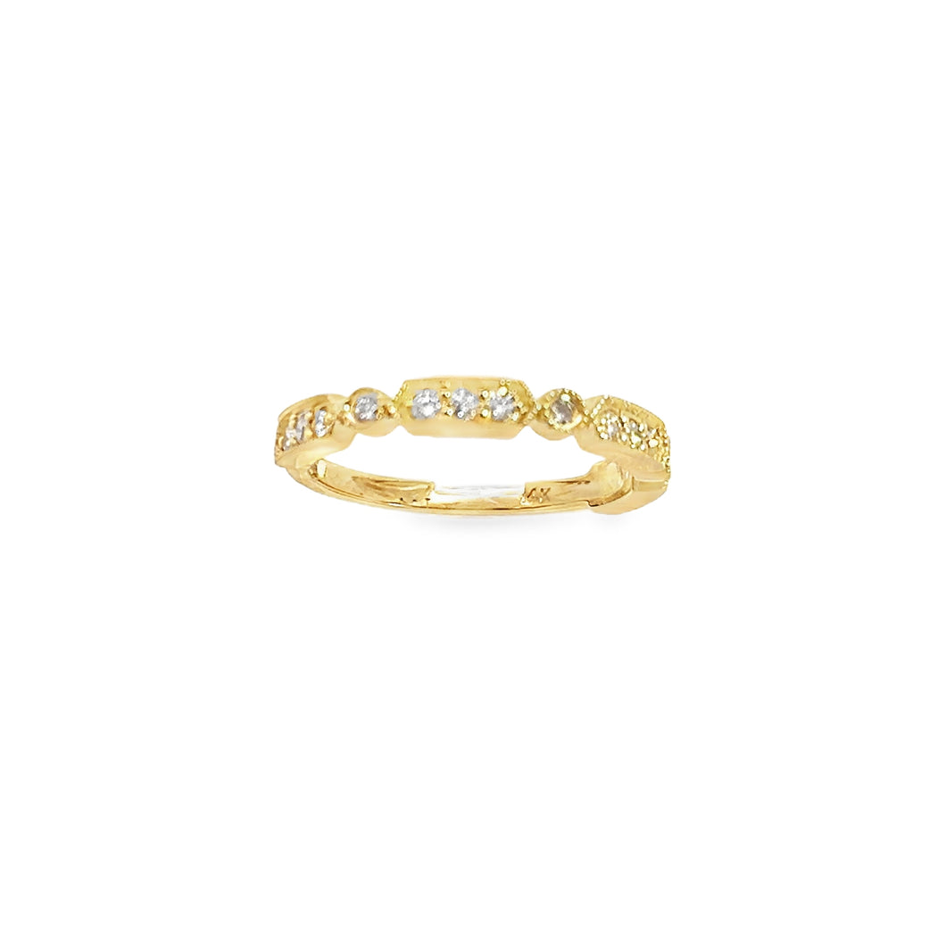 14kt  Yellow Gold Diamond Anniversary Ring