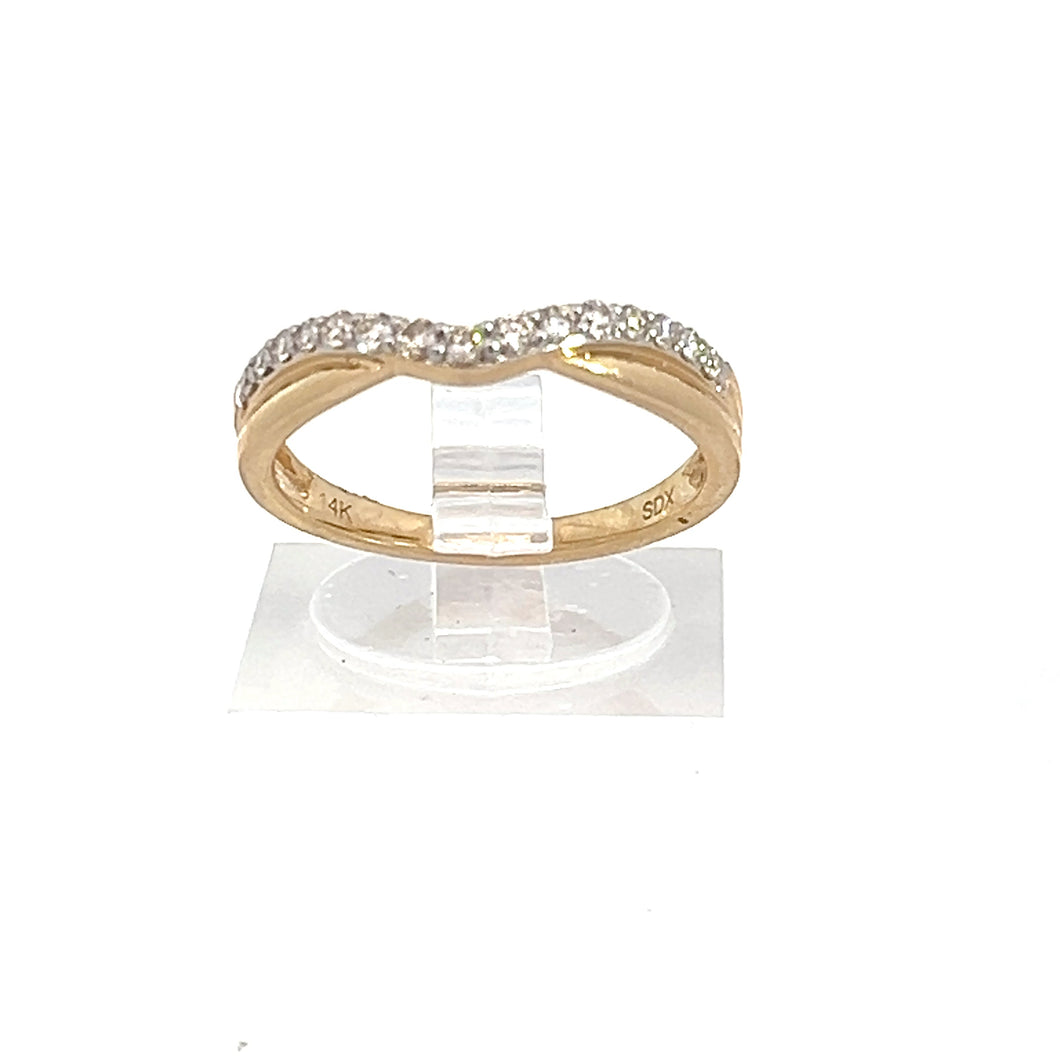 14kt  Yellow Gold Diamond Anniversary Ring