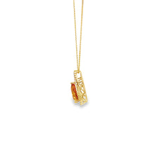 Load image into Gallery viewer, 14kt Yellow Gold and Citrine and Diamond Pendant
