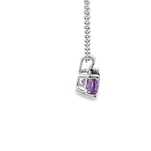 Load image into Gallery viewer, 14Kt White Gold and Amethyst Pendant
