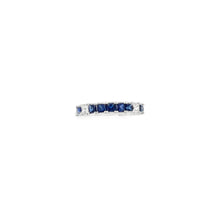 Load image into Gallery viewer, 18kt White Gold Natural Blue Sapphire and Diamond Ring
