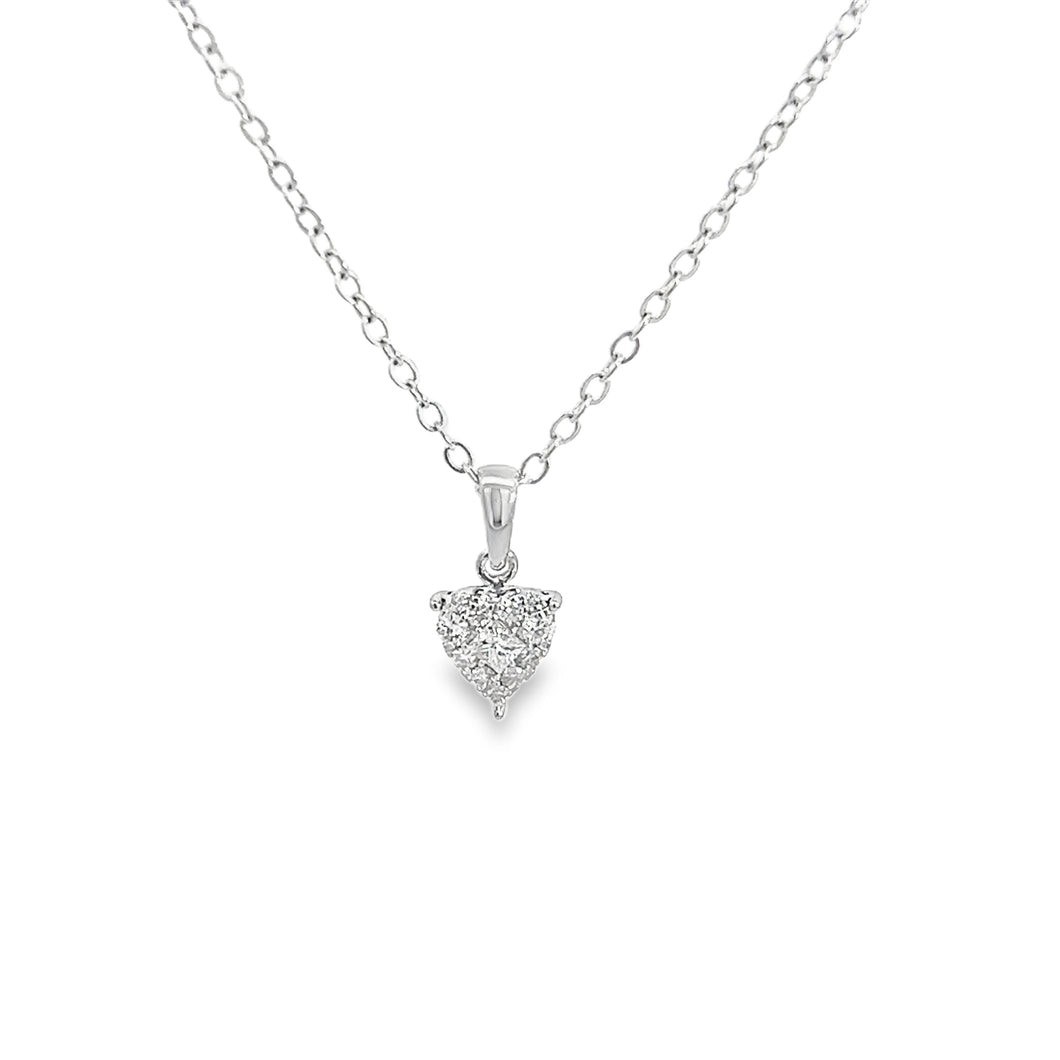 14kt White Gold Diamond Pendant