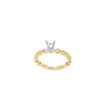 Load image into Gallery viewer, 14kt Yellow Gold Diamond Engagement Semi Mount Ring
