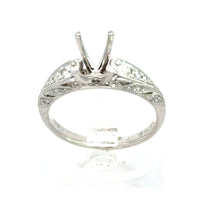 Load image into Gallery viewer, 18kt White Gold Diamond Engagement Semi Mount Ring
