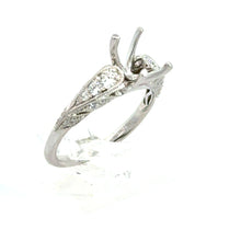 Load image into Gallery viewer, 18kt White Gold Diamond Engagement Semi Mount Ring

