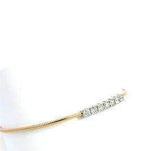 Load image into Gallery viewer, 14k  Yellow Gold Diamond Bangle Bracelet
